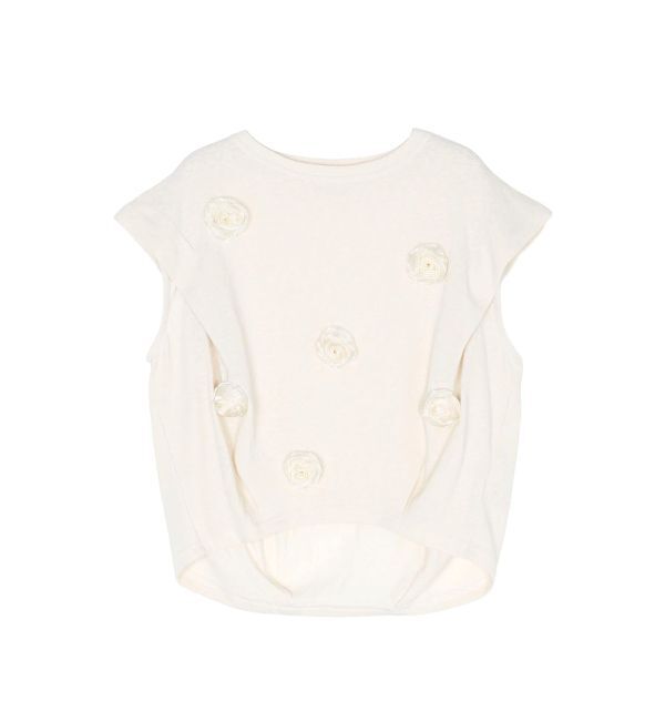 CALNAMUR「3Dローズトップス」|Tシャツ・カットソー|
