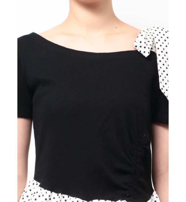 CALNAMUR「ワンショルデザイン半袖トップス」|Tシャツ・カットソー|