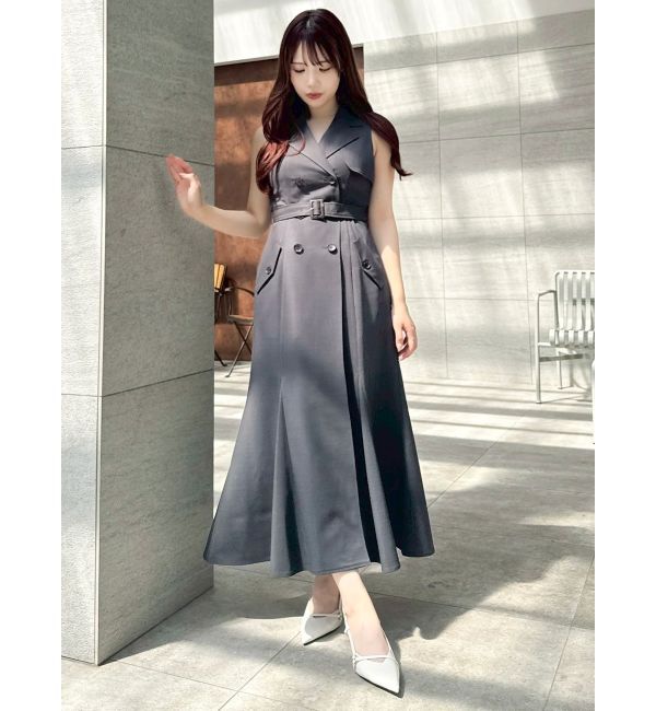 dazzlin「【WEB限定カラーあり】トレンチディティールジレワンピース」|ワンピース|