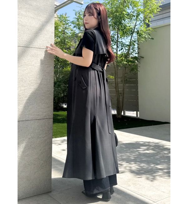 dazzlin「【WEB限定カラーあり】トレンチディティールジレワンピース」|ワンピース|