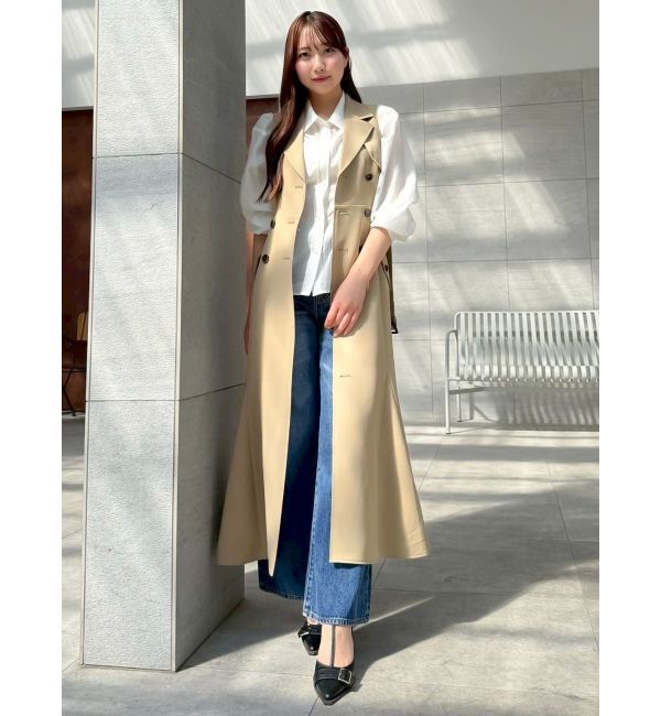 dazzlin「【WEB限定カラーあり】トレンチディティールジレワンピース」|ワンピース|
