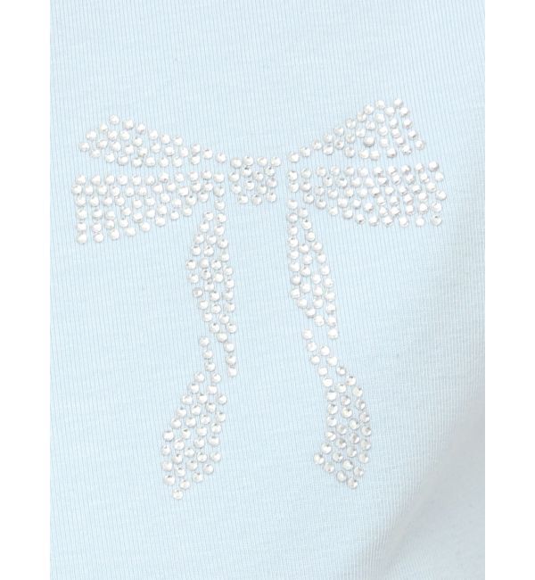 dazzlin「【UV】ラインストーンモチーフコンパクトTシャツ」|Tシャツ・カットソー|