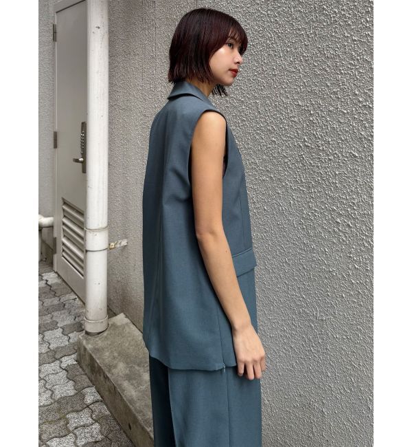 MURUA「サイドオープントテーラードジレ【セットアップ着用可】【接触冷感】」|ベスト・ジレ|