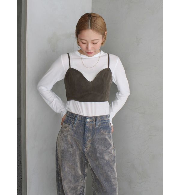 Ungrid「ハイツイストシアーロングスリーブTee」|Tシャツ・カットソー|