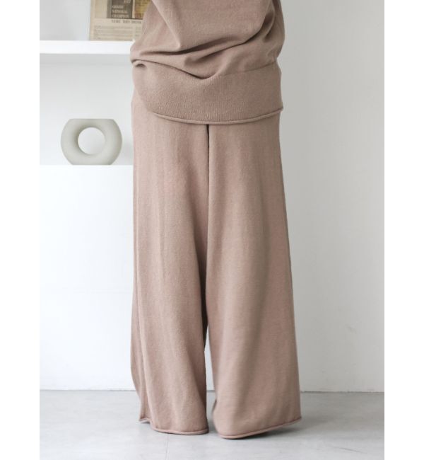 Ungrid「ミニループヤーンワイドニットパンツ」|その他|