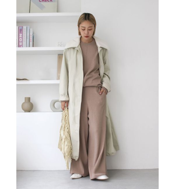 Ungrid「ミニループヤーンワイドニットパンツ」|その他|
