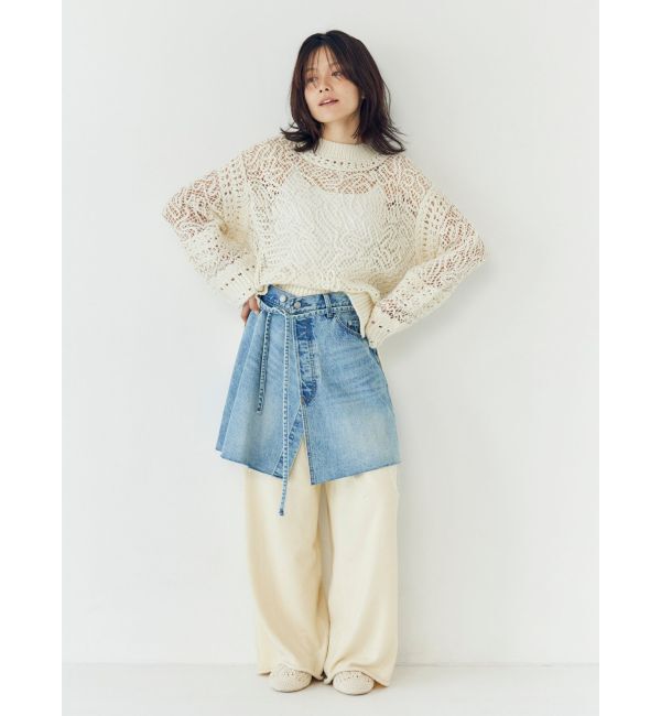 Ungrid「ミニループヤーンワイドニットパンツ」|その他|