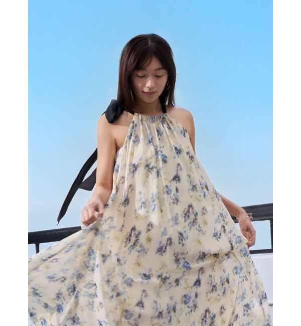 LAGUNAMOON「フローラルアメスリワンピース」|ワンピース|イエロー