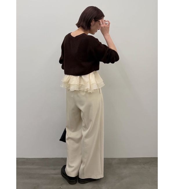 LAGUNAMOON「バイカラーベルトパンツ」|その他|