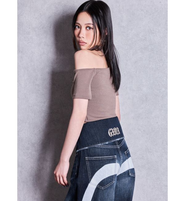 GYDA「VALDY EMPIREワンショルチョーカートップス」|Tシャツ・カットソー|