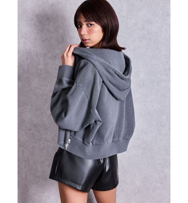 GYDA「bijou string ZIP UPスウェットパーカー」|パーカー|