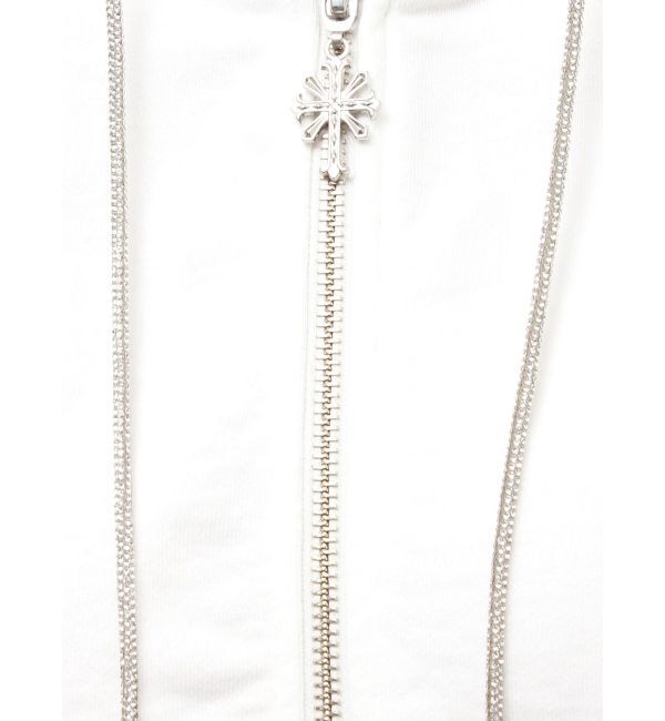 GYDA「bijou string ZIP UPスウェットパーカー」|パーカー|
