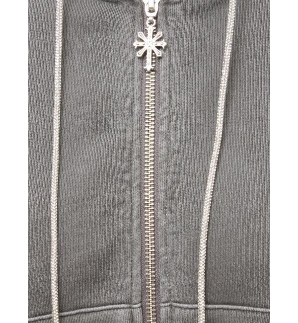 GYDA「bijou string ZIP UPスウェットパーカー」|パーカー|