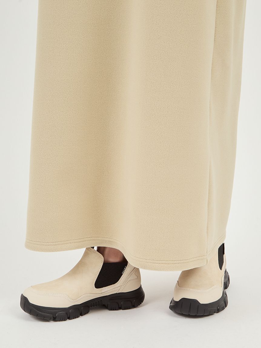 emmi atelier「【セットアイテム】eco ストール付きフリースワンピース」|ワンピース|