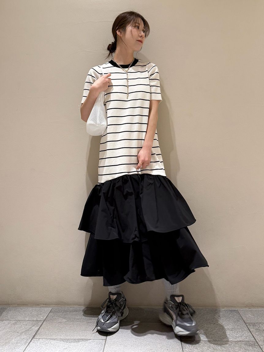 emmi atelier「ニットドッキングワンピース」|ワンピース|