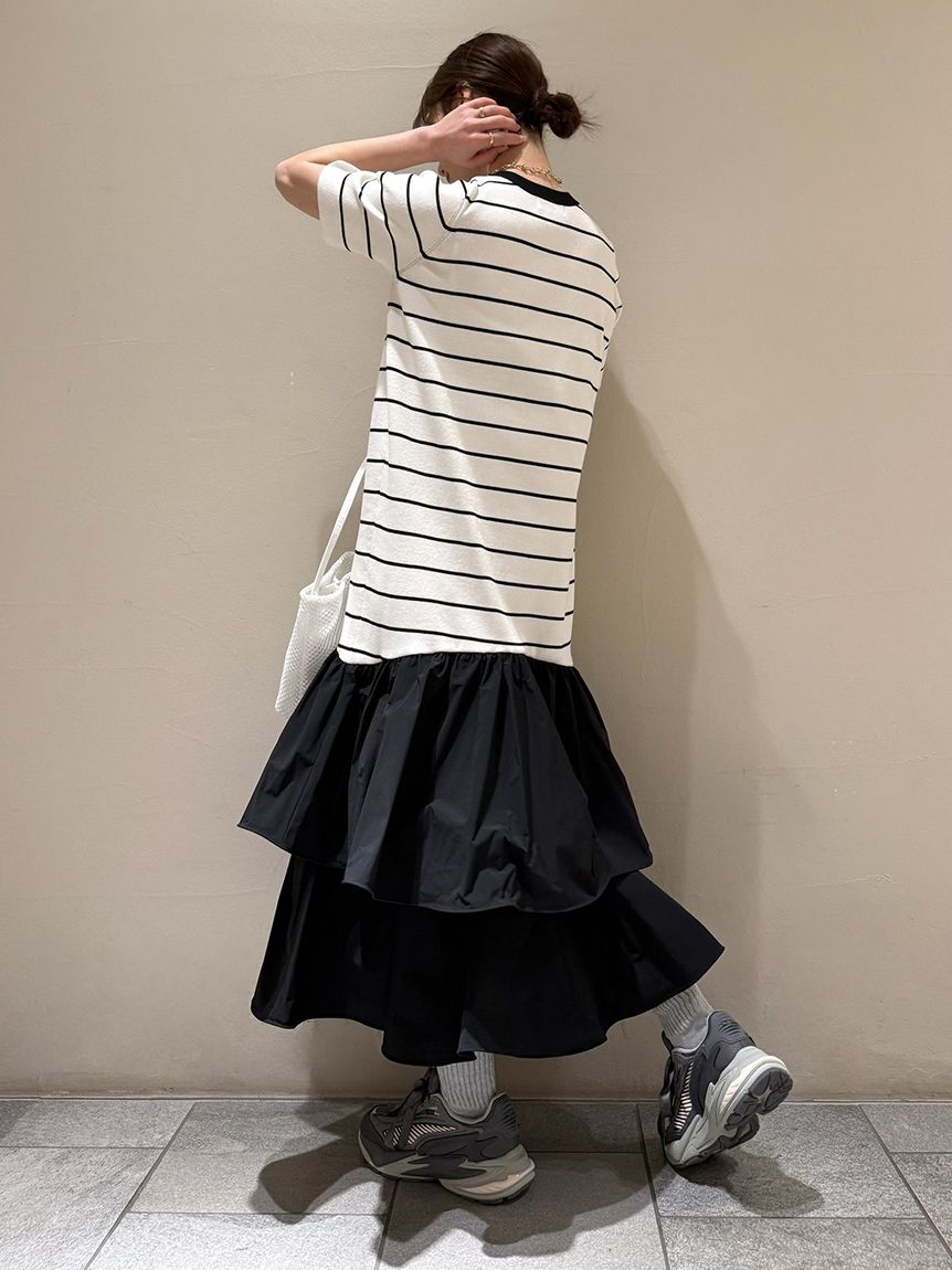 emmi atelier「ニットドッキングワンピース」|ワンピース|