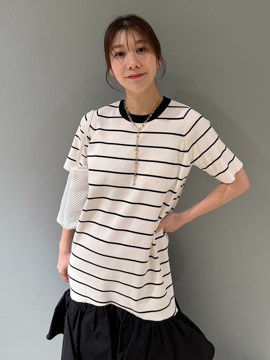 emmi atelier「ニットドッキングワンピース」|ワンピース|
