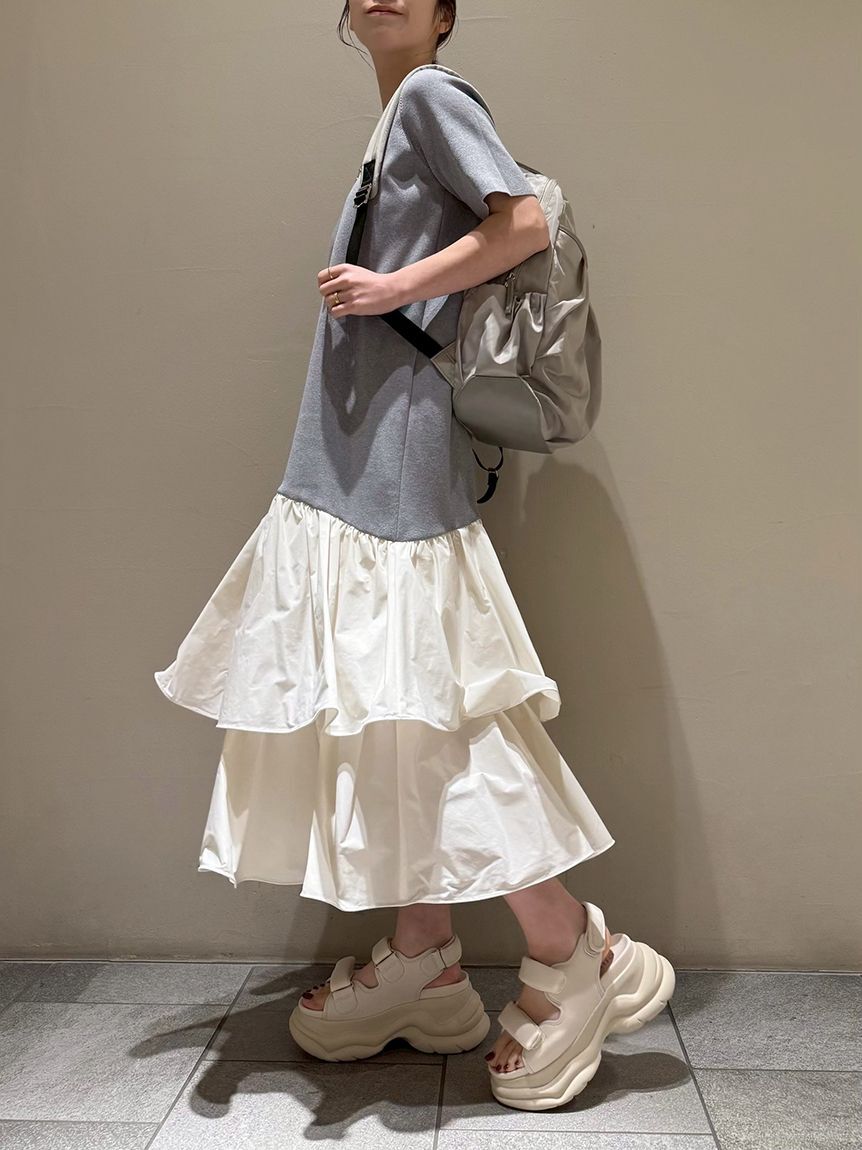 emmi atelier「ニットドッキングワンピース」|ワンピース|