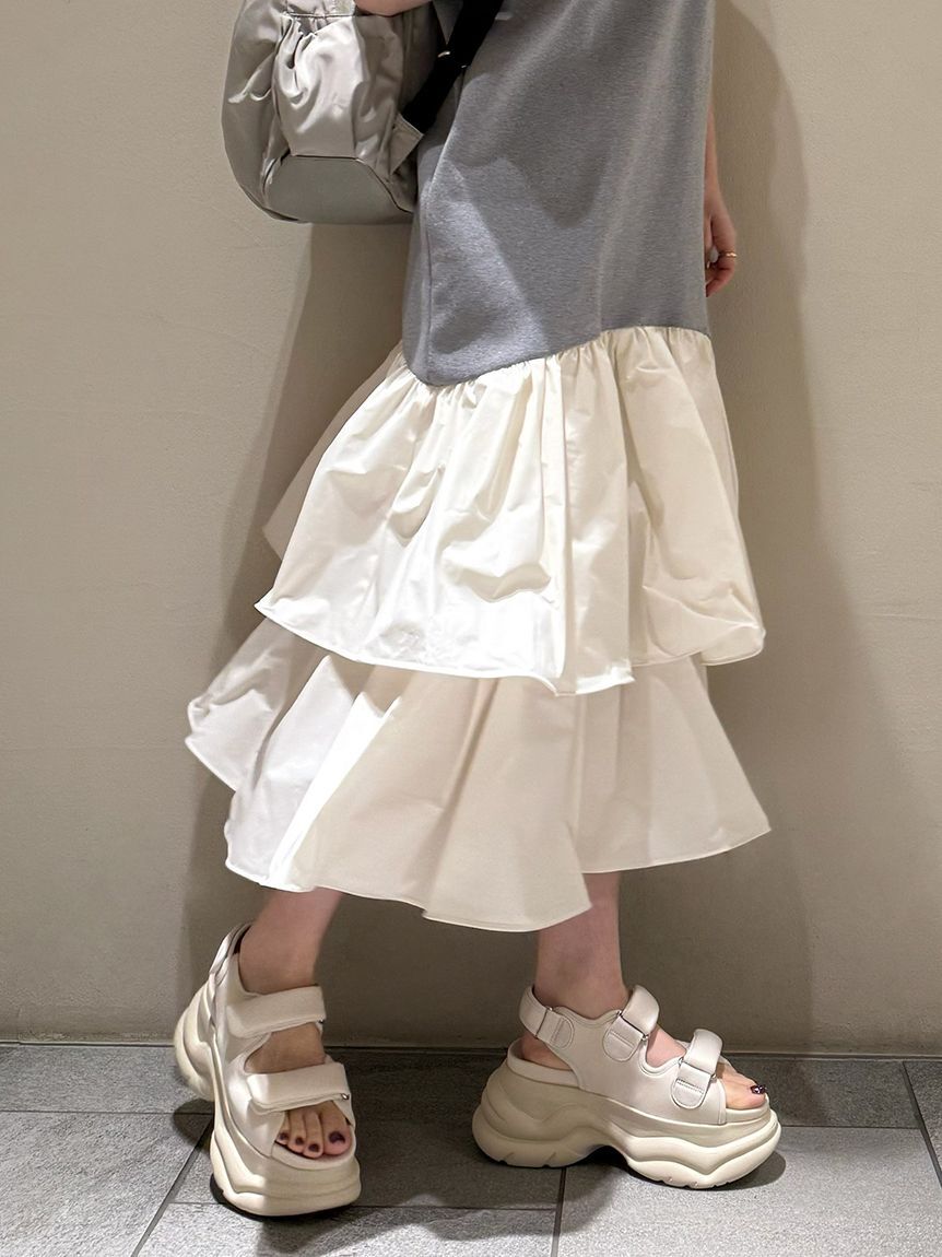 emmi atelier「ニットドッキングワンピース」|ワンピース|