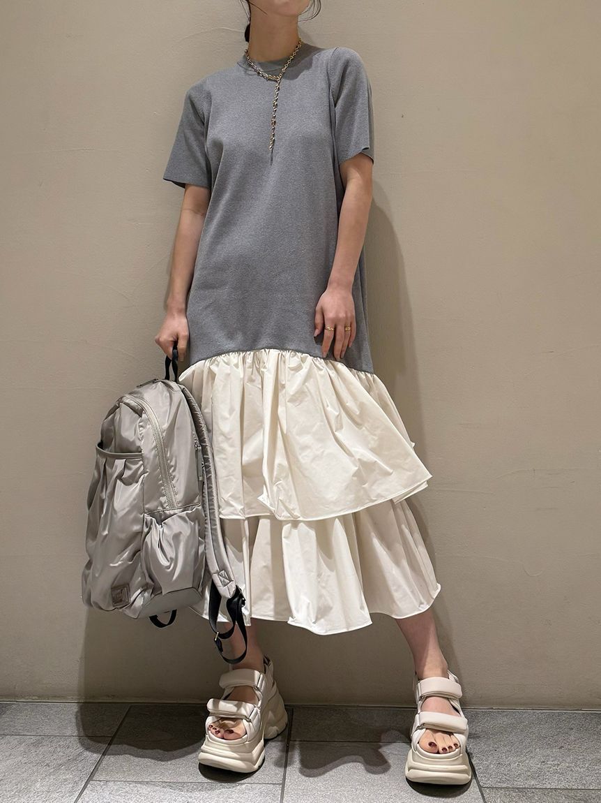 emmi atelier「ニットドッキングワンピース」|ワンピース|