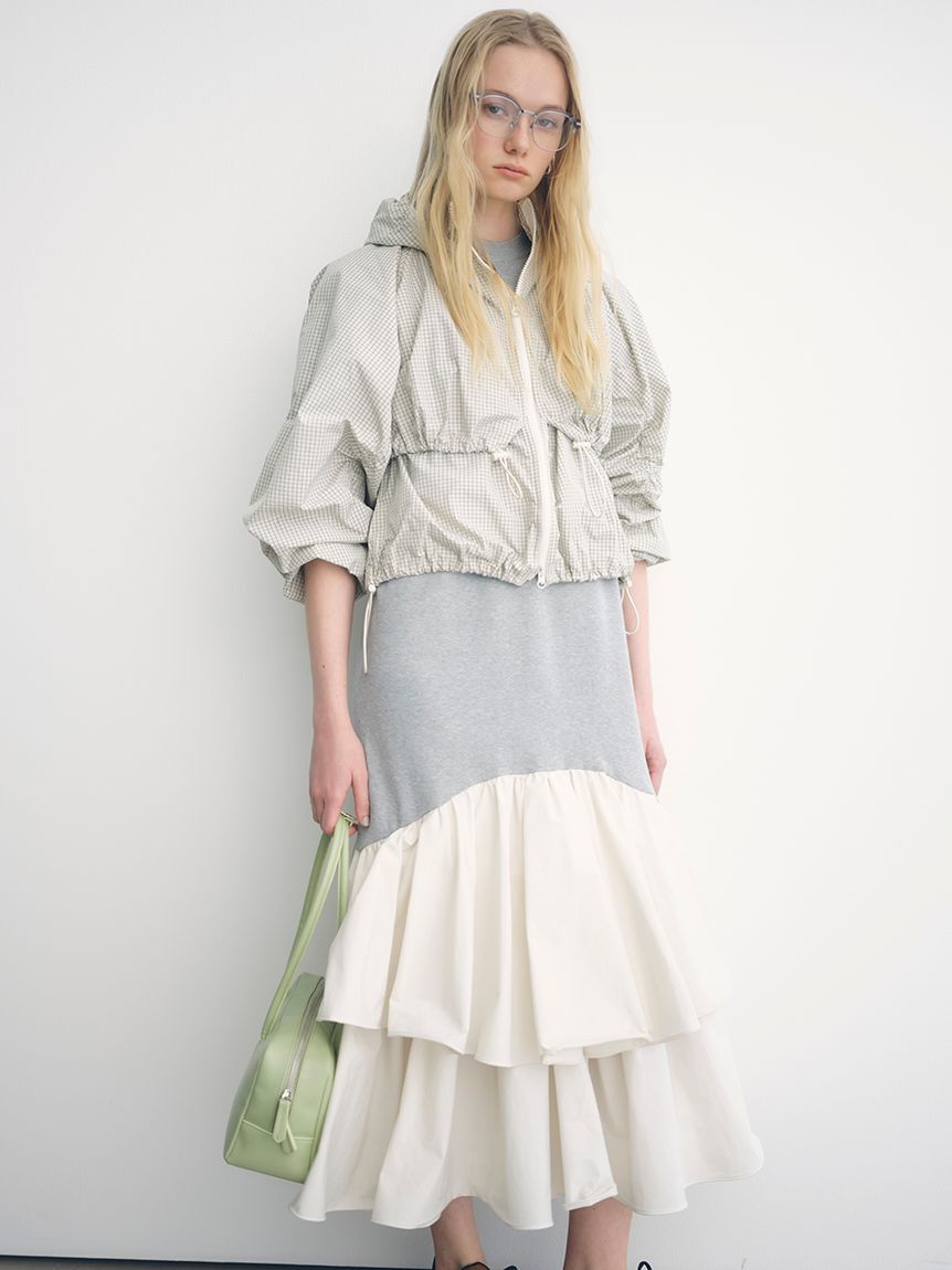 emmi atelier「ニットドッキングワンピース」|ワンピース|