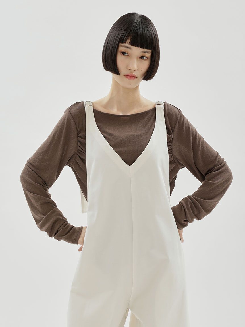 emmi atelier「【Dickies(R)&times;emmi】ワイドサロペット」|ワンピース|