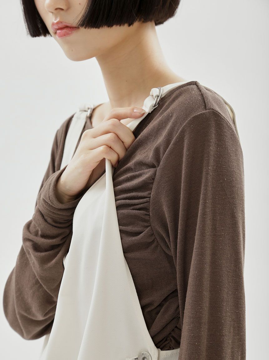 emmi atelier「【Dickies(R)&times;emmi】ワイドサロペット」|ワンピース|