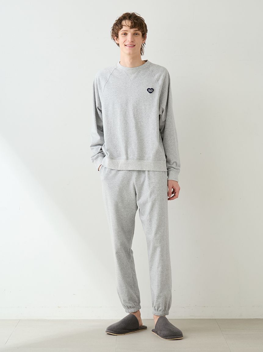 GELATO PIQUE HOMME「【HOMME】裏毛ハートロゴ刺繍ロングパンツ」|ルームウェア|