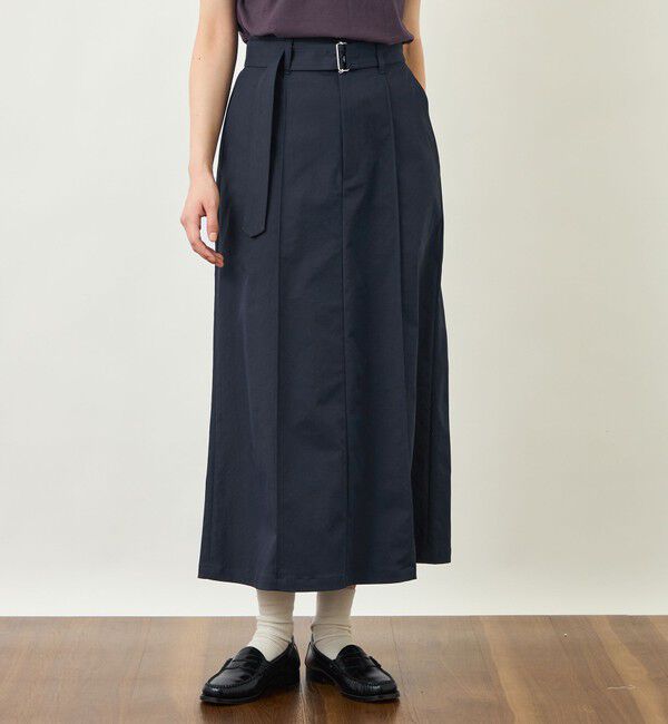 MACKINTOSH PHILOSOPHY「GREY LABEL ベルテッドチノスカート」|スカート|ネイビー
