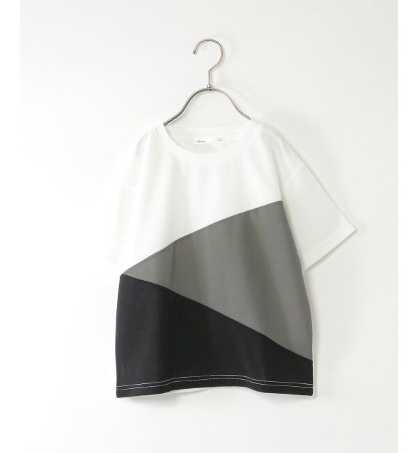 ikka kids「【親子おそろい】速乾COOL斜め切り替えTシャツ（120~160cm）」|Tシャツ・カットソー|