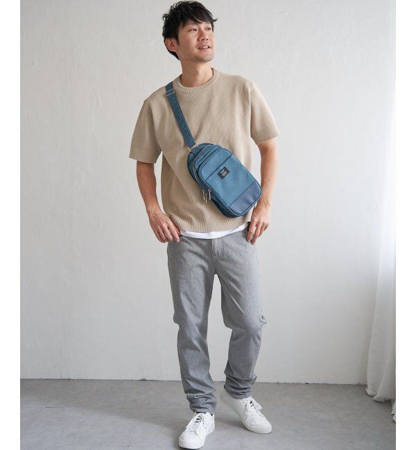 ikka「切り替えキャンバスボディバッグ」|その他|