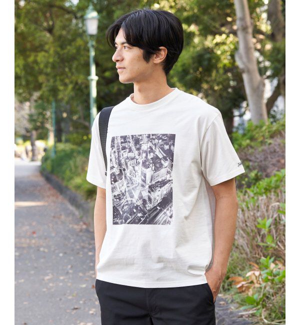 ikka「冷感コットンフォトプリントTシャツ」|Tシャツ・カットソー|