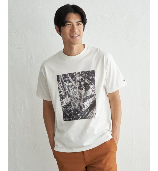 ikka「冷感コットンフォトプリントTシャツ」|Tシャツ・カットソー|