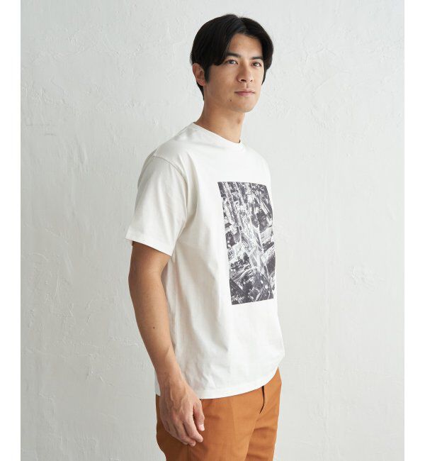 ikka「冷感コットンフォトプリントTシャツ」|Tシャツ・カットソー|