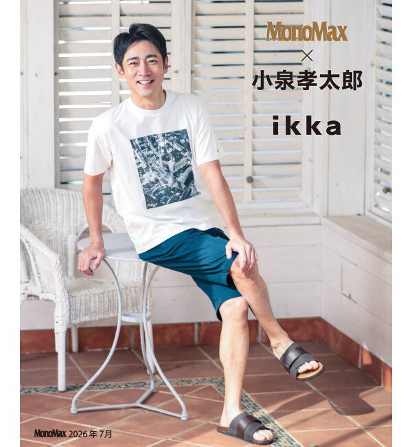 ikka「冷感コットンフォトプリントTシャツ」|Tシャツ・カットソー|