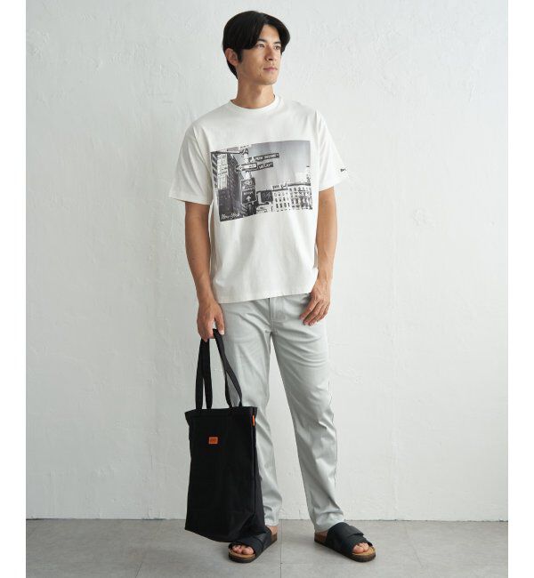 ikka「冷感コットンフォトプリントTシャツ」|Tシャツ・カットソー|