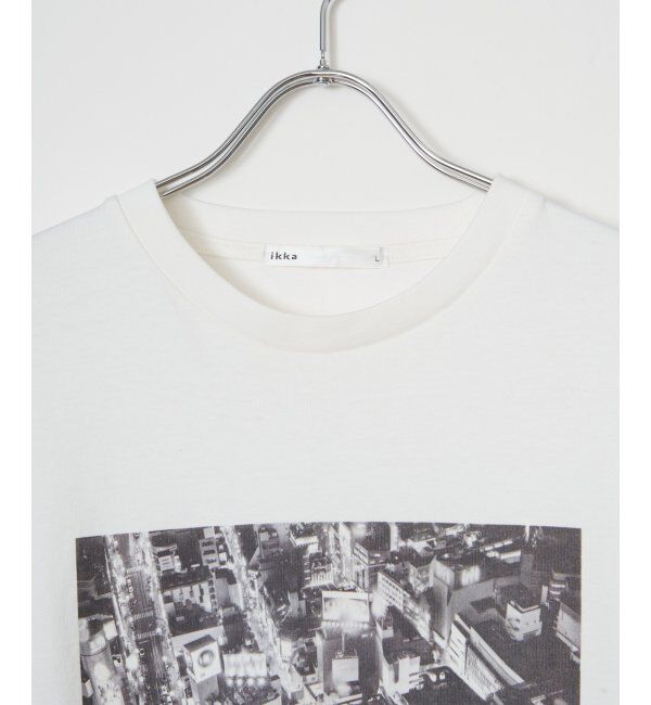 ikka「冷感コットンフォトプリントTシャツ」|Tシャツ・カットソー|