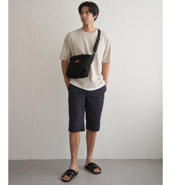 ikka「冷感DRYリップル5分袖Tシャツ」|Tシャツ・カットソー|