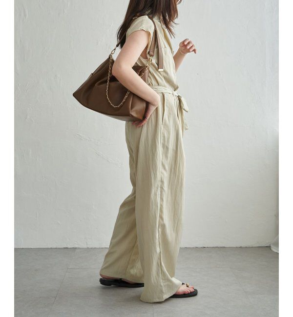 VENCE share style「リネンライクノースリジャンプスーツ」|ワンピース|