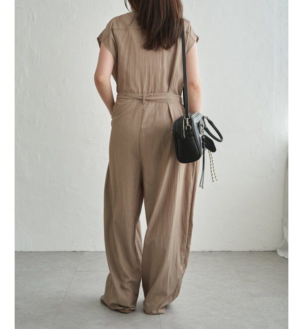 VENCE share style「リネンライクノースリジャンプスーツ」|ワンピース|