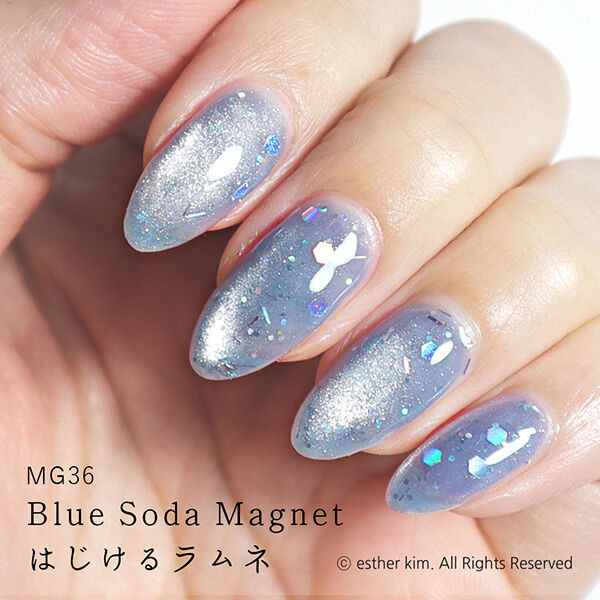 HOMEI「HOMEI ウィークリージェル MG36 Blue Soda Magnet (10ml)」|ネイルカラー|