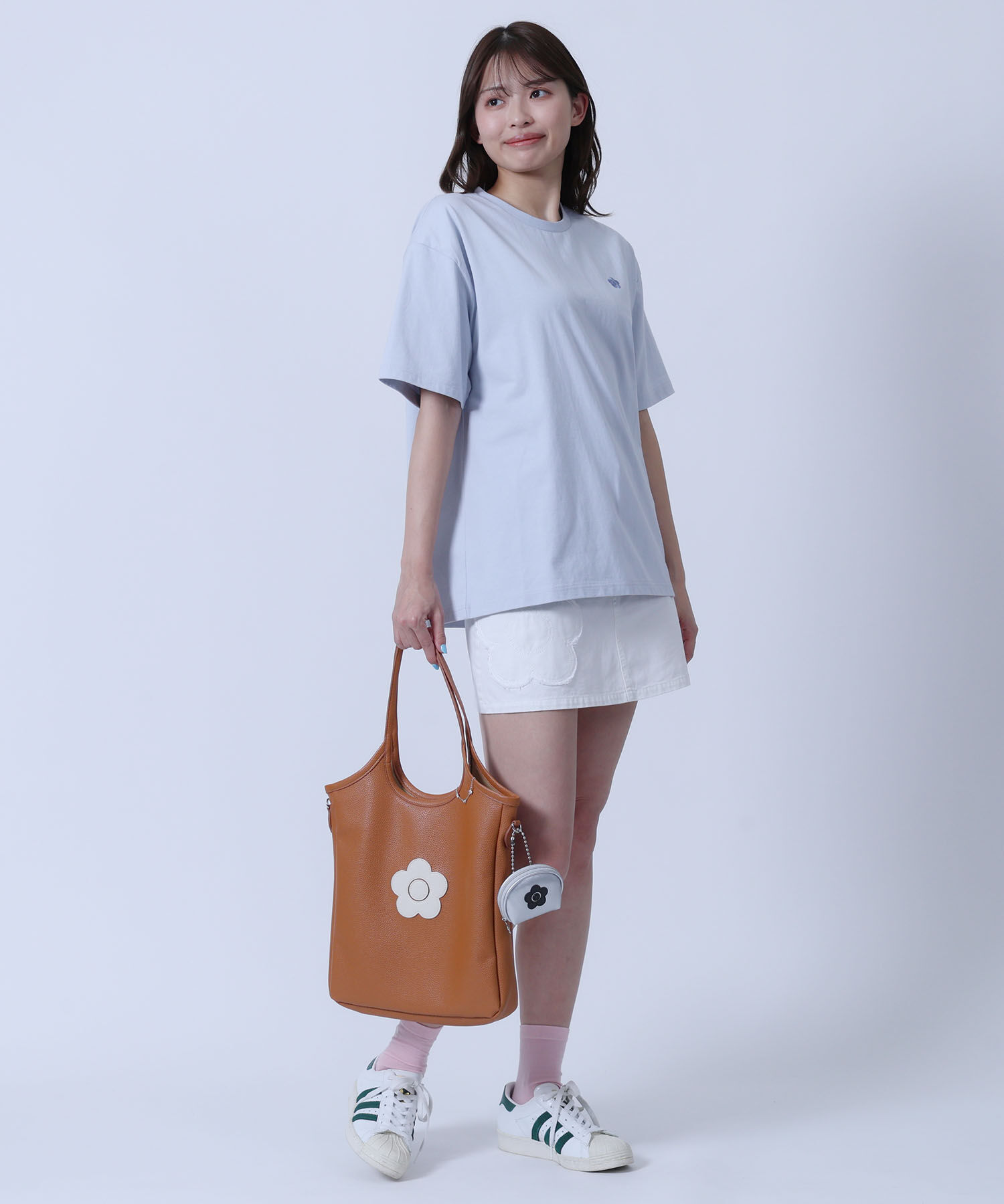 MARY QUANT「デイジーパッチシュリンク トート」|トートバッグ|