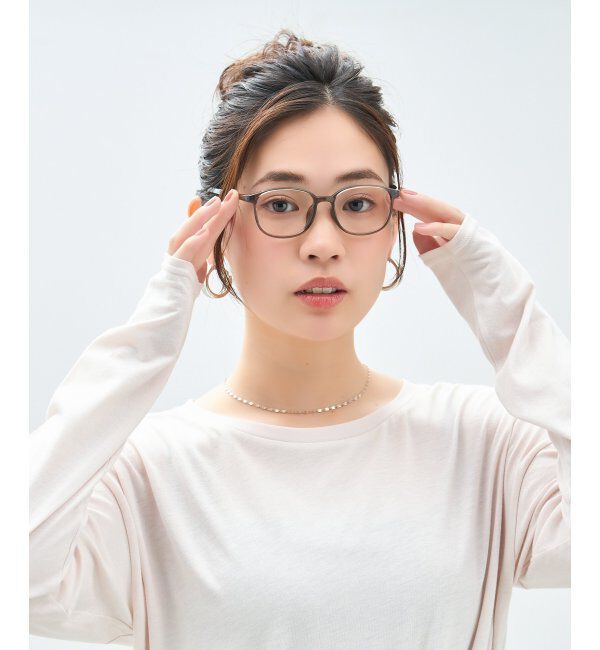  「ウェリントン型 メガネ(XSサイズ) レディース キッズ用｜度付きメガネ｜可愛い  レンズ交換券付」|メガネ|ブラウン系その他1