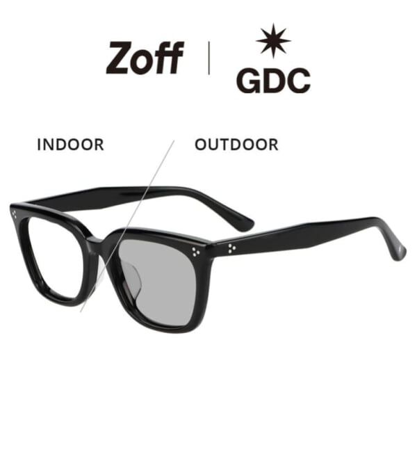  「【WEB限定】Zoff｜GDC ウェリントン型 調光サングラス｜紫外線で色が変わるレンズ｜紫外線対策 UVカット」|サングラス|