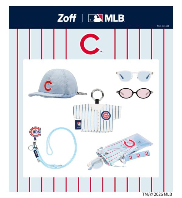  「Zoff | MLB ウェリントン型 サングラス | カラーレンズ おしゃれ 紫外線対策 UVカット ユニセックス」|サングラス|