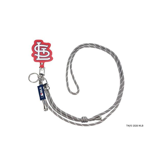  「Zoff | MLB メガネ・サングラスストラップ  | グラスコード 落下・ズレ防止 眼鏡チェーン グラスホルダー」|サングラス|グレー