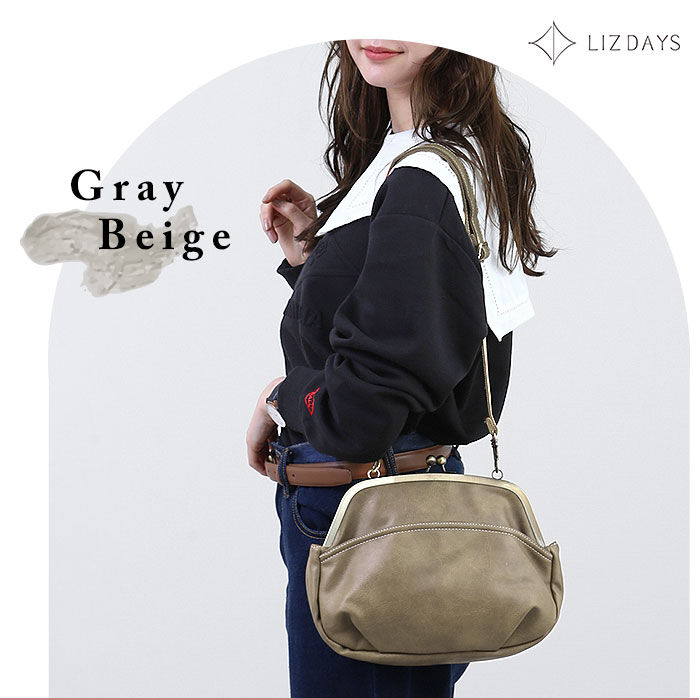 BACKYARD FAMILY「リズデイズ LIZDAYS がま口バッグ レトロ 通販 2way ショルダーバッグ レディース」|ショルダー・メッセンジャー|