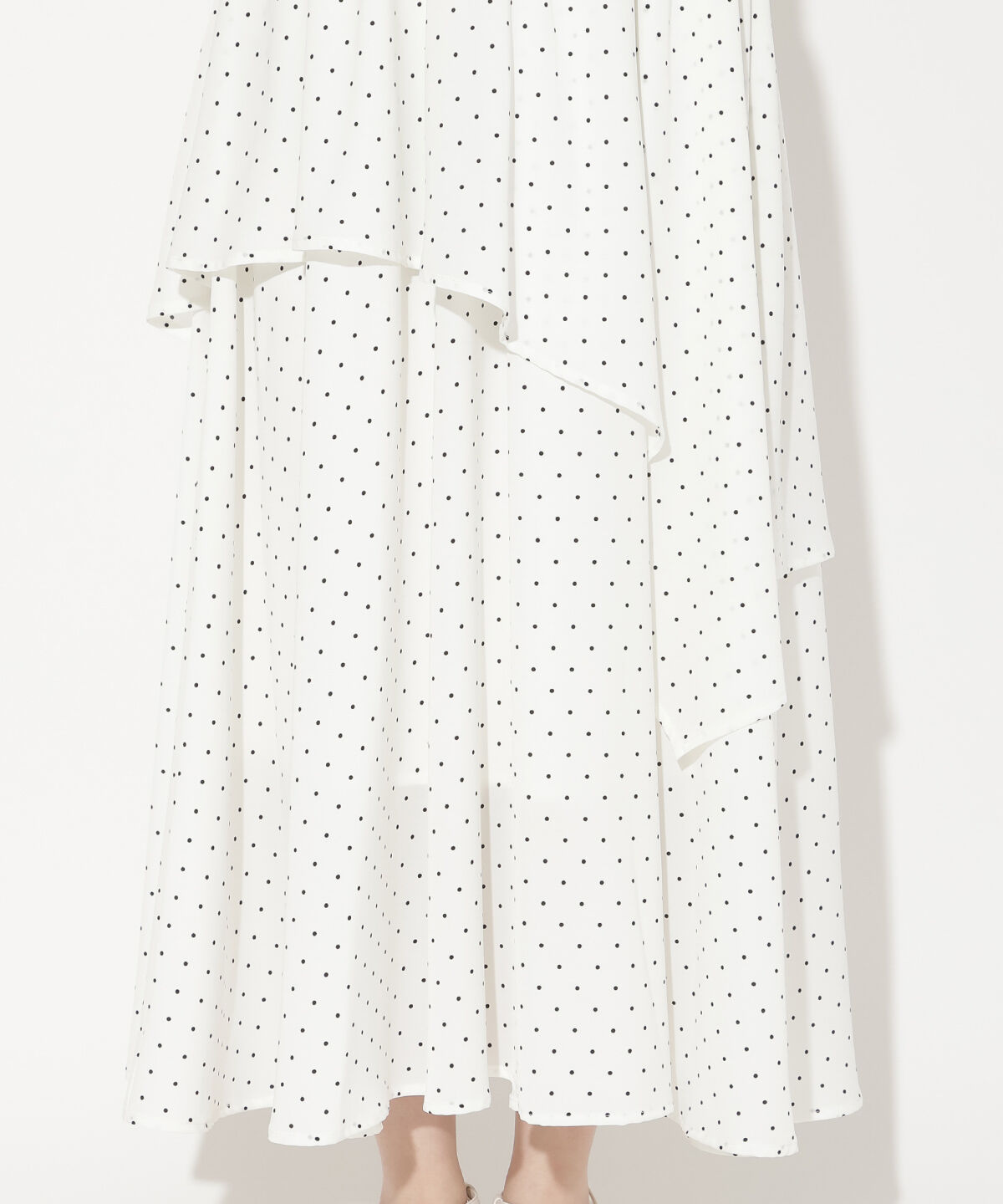 WILLSELECTION「アシメティアードニットコンビワンピース」|ワンピース|