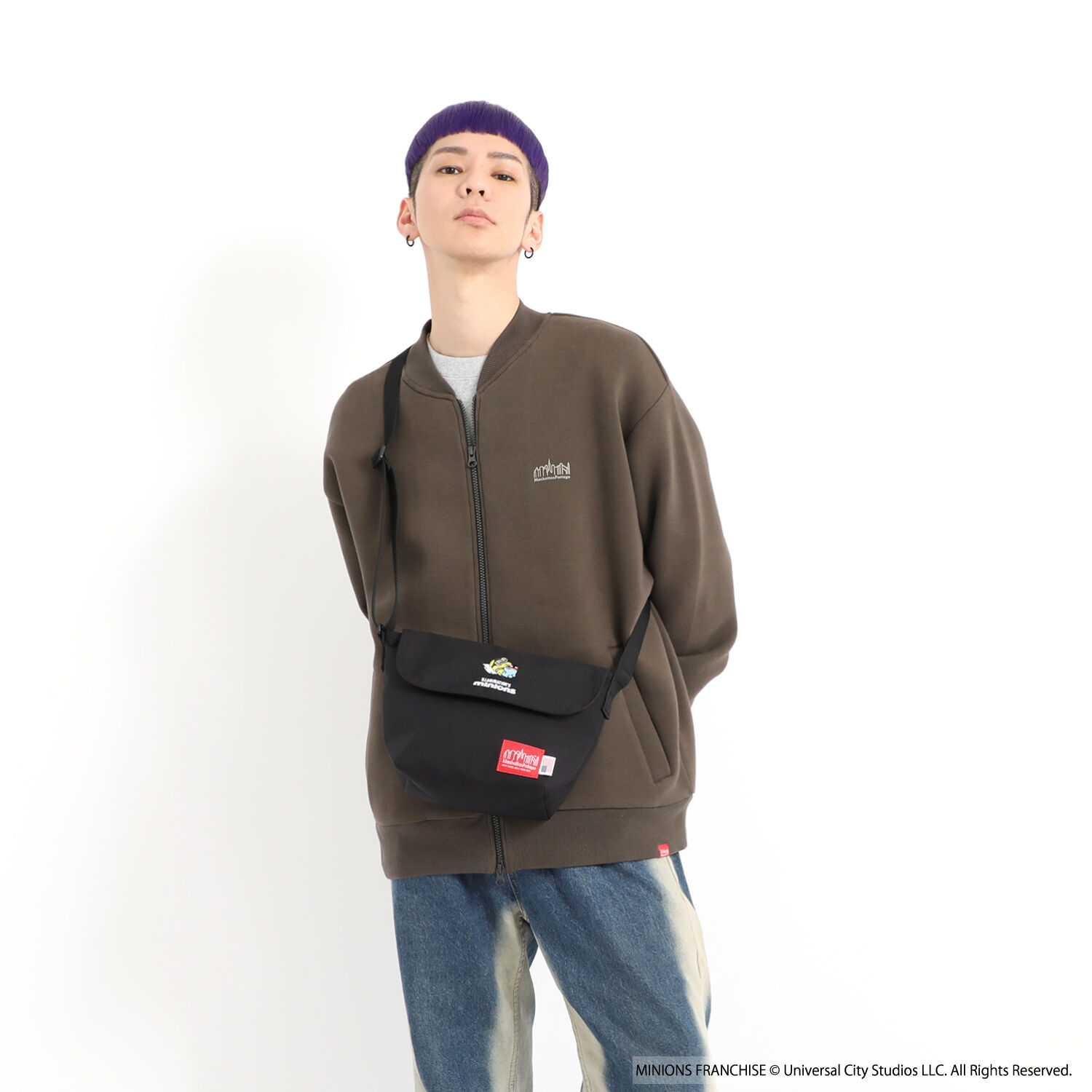 Manhattan Portage「Nylon Messenger Bag (XS) BP W/DIV MGNT 500D CORDURA / MINIONS」|ショルダー・メッセンジャー|