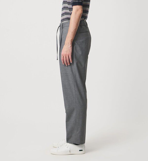 UNITED ARROWS「TR バックシャーリング １プリーツ イージー スラックス　ストレッチ 接触冷感」|スラックス|